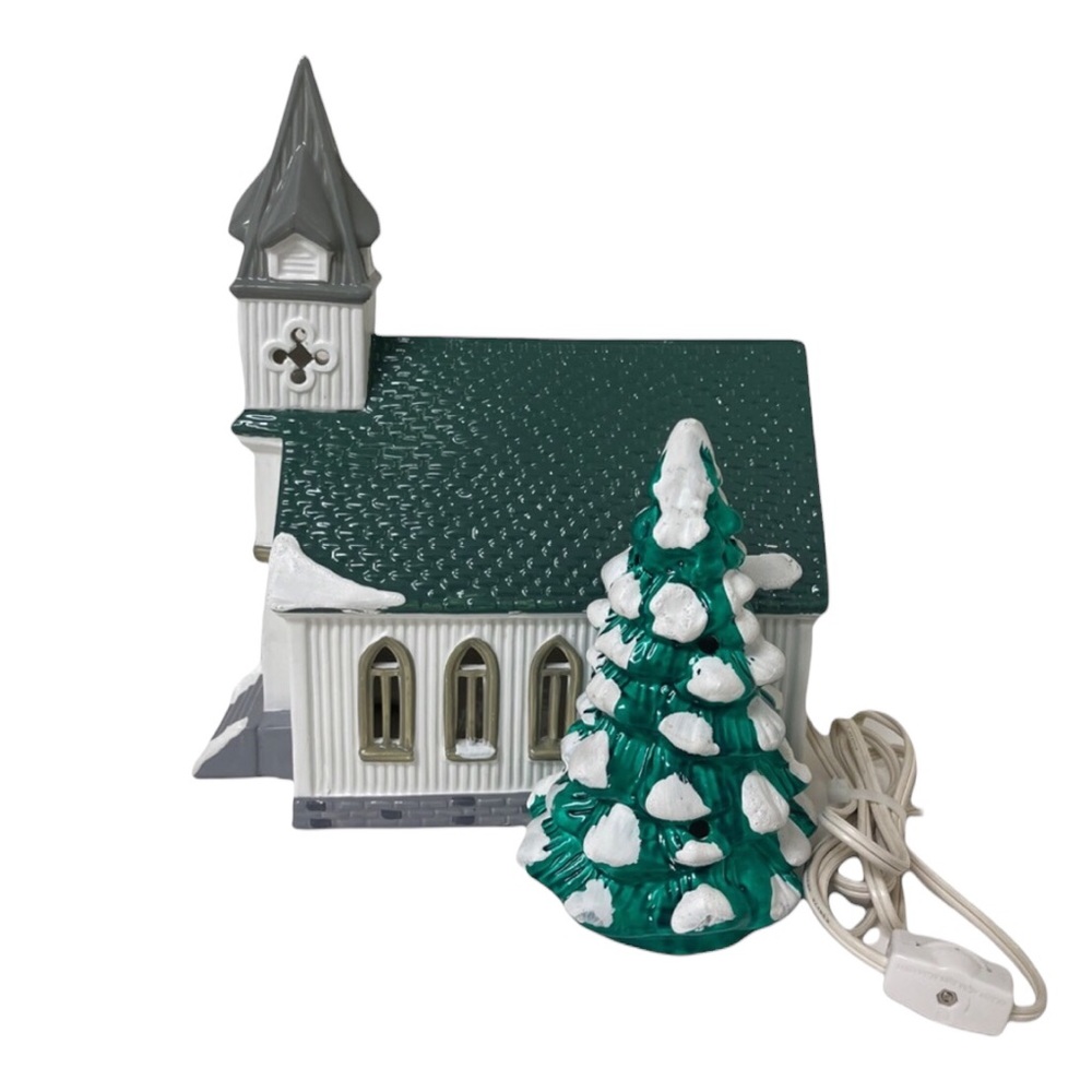 Department 56 All Saints 1986 church decor house